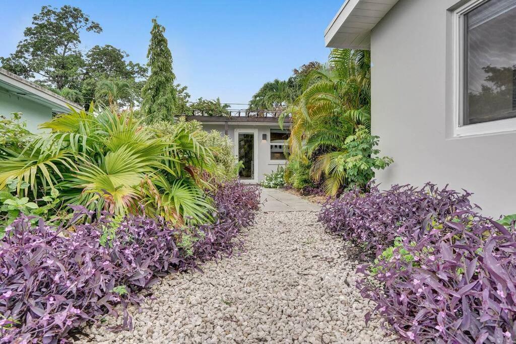 Stylish Tropical Oasis Hot Tub Pool Bbq Villa Fort Lauderdale Esterno foto